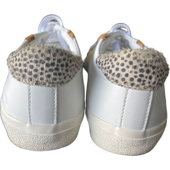 Madewell Sidewalk Low-Top Sneakers Wave Edition Size 8.5 White and Leopard Print - Picture 6 of 9